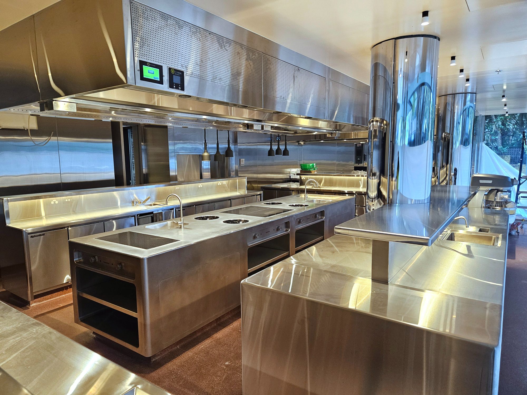 Premium stainless show kitchen by Triple X